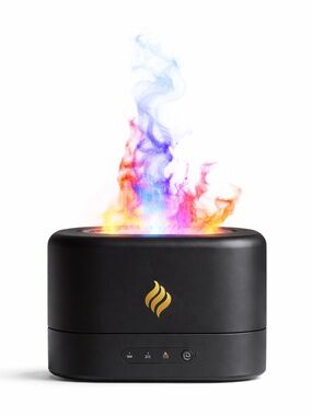 250ml USB Air Humidifier Essential Oil Aroma Diffuser 3D Flame Mist Home Decor